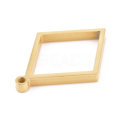 304 Stainless Steel Open Back Bezel Pendants STAS-K208-08G-1