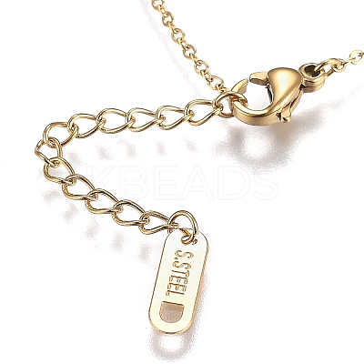 304 Stainless Steel Heart Charm Bracelets LS-STAS-A049-09G-1