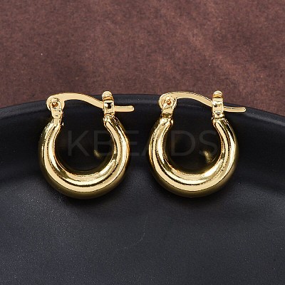 Chunky Huggie Hoop Earrings for Women LS-EJEW-A064-11G-RS-1