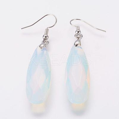 Opalite Dangle Earrings EJEW-G218-A05-1