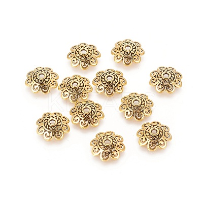 Tibetan Style Bead Caps LS-TIBEB-00955-AG-NR-1