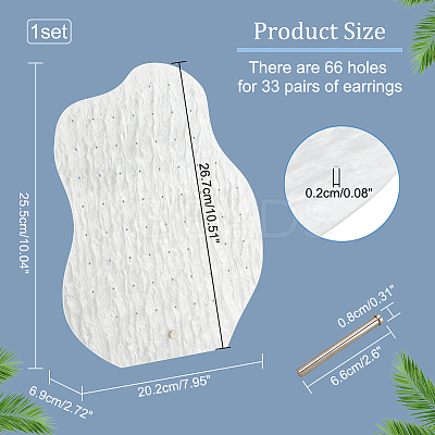 Water Ripple Acrylic Earring Display Stands EDIS-WH0015-06-1