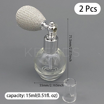 2Pcs Glass Highlighter Shimmer Sparkle Powder Spray Bottles CON-DJ0001-09B-1