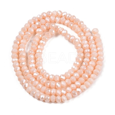 Electroplate Glass Beads Strands EGLA-A044-P1mm-A05-1