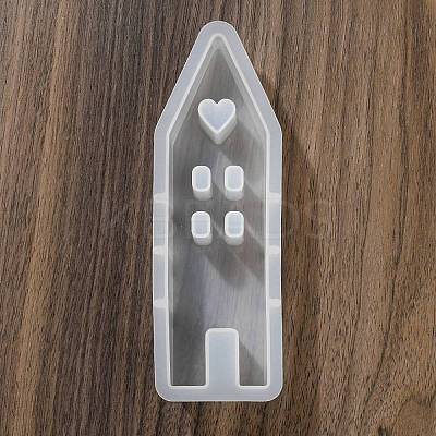 House Shape DIY Display Decoration Silicone Molds DIY-K073-08B-1