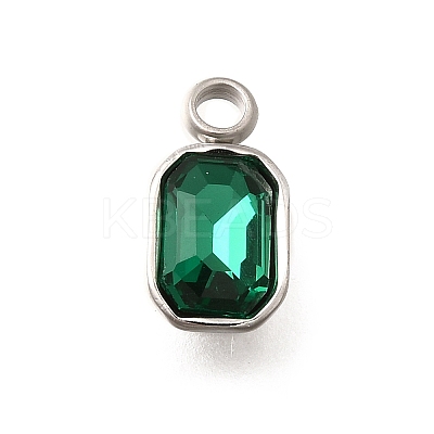 304 Stainless Steel Pendants STAS-Q346-03P-08-1
