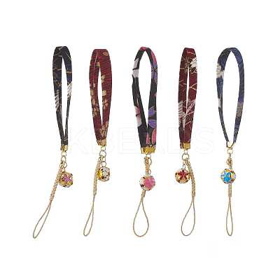 Polyester Cord Wrist Mobile Straps HJEW-JM00875-1