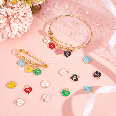 Alloy Enamel Charms ENAM-PH0002-90-1