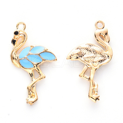 Alloy Enamel Pendants X-ENAM-R059-04C-RS-1