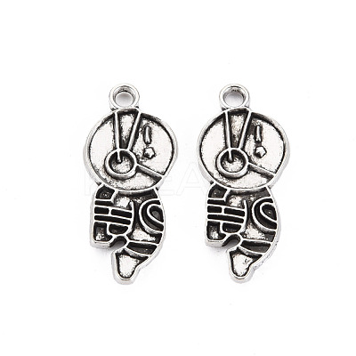 Tibetan Style Alloy Pendant Enamel Settings PALLOY-N160-033AS-1