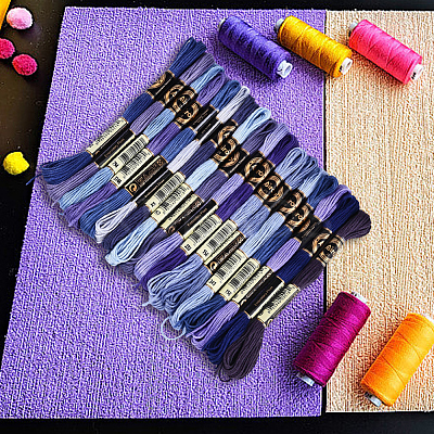 6-Ply Polyester Embroidery Floss OCOR-WH20074-01B-07-1