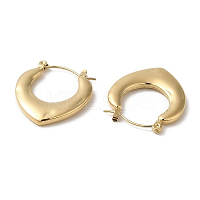 Rack Plating 304 Stainless Steel Hoop Earrings for Women EJEW-Z026-20G-1