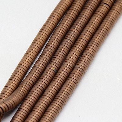 Electroplate Non-magnetic Synthetic Hematite Beads Strands G-J164B-3mm-01-1