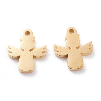 Ion Plating(IP) 304 Stainless Steel Charms STAS-Y002-14G-1