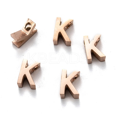Ion Plating(IP) 304 Stainless Steel Charms STAS-K216-41K-RG-1