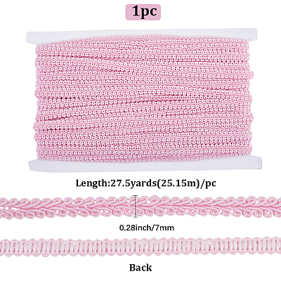27.5Yards Polyester Lace Trim Ribbon OCOR-GF0004-81C-1