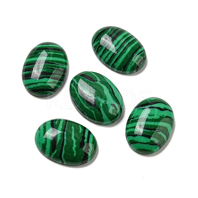 Synthetic Malachite Cabochons G-G075-05-1