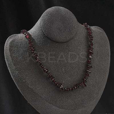Natural Supper 7 Rutilated Quartz Chip Beaded Necklaces for Men Women NJEW-G159-01N-1