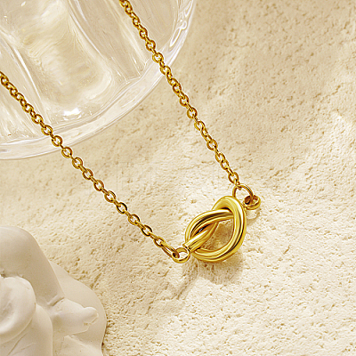304 Stainless Steel Pendant Necklaces for Women KJ2332-1-1