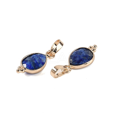 Natural Lapis Lazuli Faceted Pendans X-KK-L218-004G-08-1