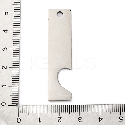 Anti-Tarnish 201 Stainless Steel Big Pendants STAS-R002-22P-1
