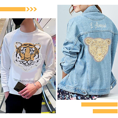2Pcs 2 Style  Computerized Embroidery Cloth Sew on Patches DIY-FG0003-60-1