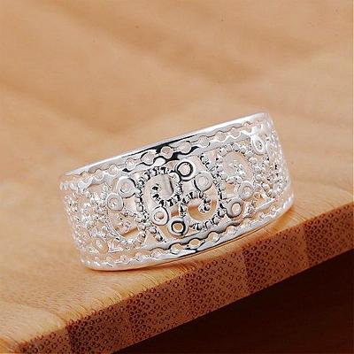 Vintage Elegant Fashion Style Brass Hollow Out Metal Rings RJEW-EE0002-006P-D-1
