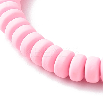 Handmade Polymer Clay Beads Stretch Bracelets BJEW-JB06564-1