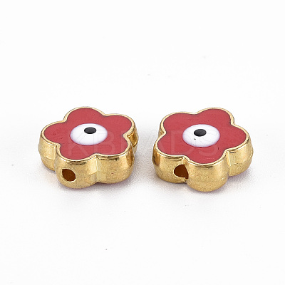 Rack Plating Alloy Enamel Beads LS-ENAM-S122-044C-01-RS-1