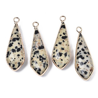 Natural Dalmatian Jasper Pendants G-S359-319C-1