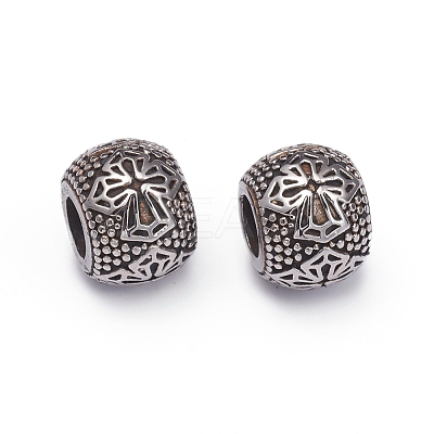 304 Stainless Steel European Beads STAS-G220-37AS-1