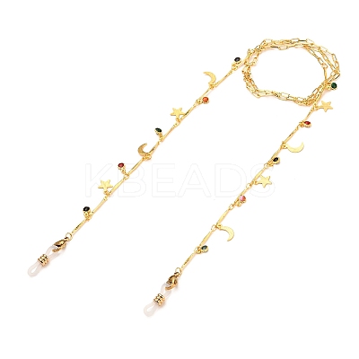 Brass Eyeglasses Chains AJEW-EH00249-1