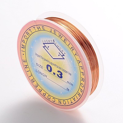Copper Jewelry Wire CWIR-CW0.3mm-14-1