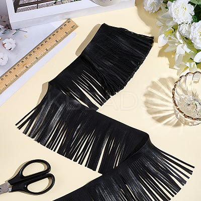 2M PU Leather Suede Fringe Trim DIY-CL0002-36A-1