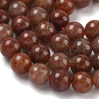 Natural Strawberry Quartz Beads Strands G-D342-A01-10mm-1