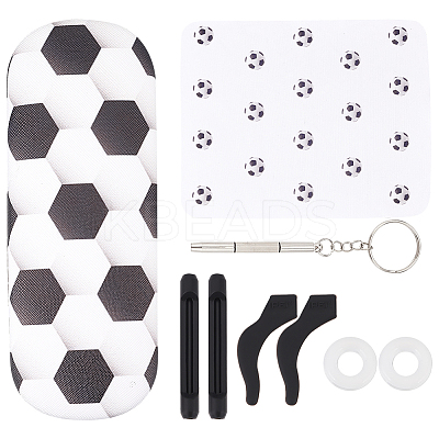 Creative Imitation Leather Eye Glasses Case AJEW-FH0003-58A-1