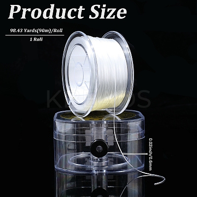 1Roll Crystal Elastic Stretch Thread EW-PA0001-02B-1