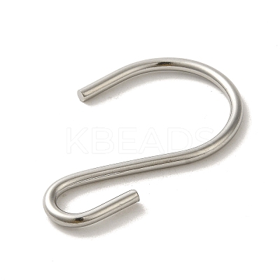 Non-Tarnish 304 Stainless Steel S-Hook Clasp STAS-C085-03J-P-1