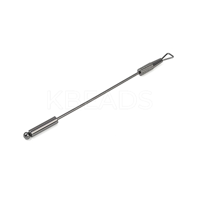201 Stainless Steel Beadable Double Head Cuticle Pusher Nail Tools STAS-R161-01B-1