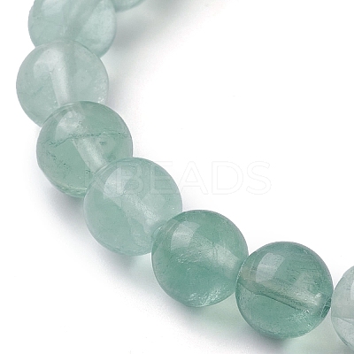 Natural Green Fluorite Stretch Bracelets for Women BJEW-JB10088-02-1