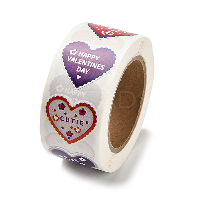 Valentine's Day Theme Heart Paper Picture Stickers LS-STIC-Q015-02A-1