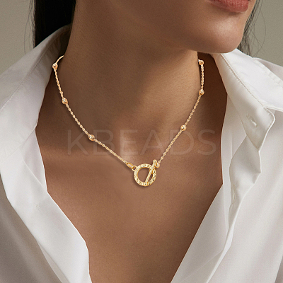 16Pcs 8 Styles Brass Toggle Clasps KK-HS0001-40-1