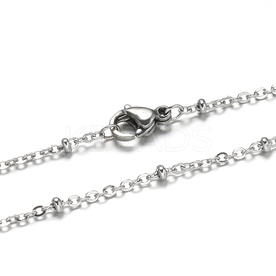 Tarnish Resistant 304 Stainless Steel Rolo Chains Necklaces NJEW-O083-B-07P-1