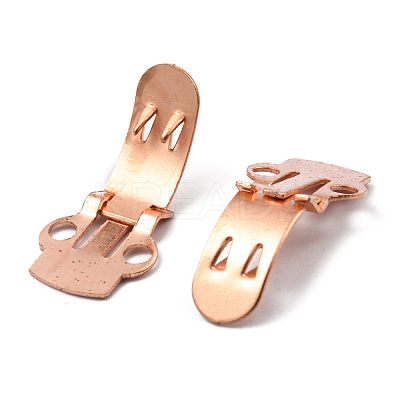 Iron Flat Blank Shoe Clips IFIN-WH0072-01C-RG-1
