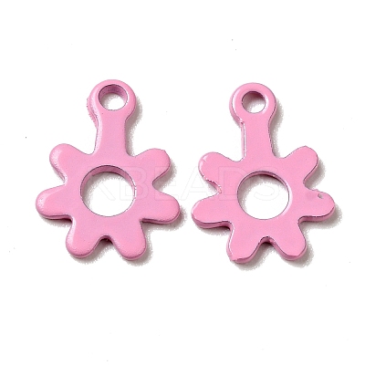 Spray Painted 201 Stainless Steel Charms STAS-G304-22-1
