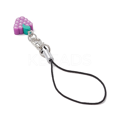 Handmade Polymer Clay Mobile Straps HJEW-JM01077-1