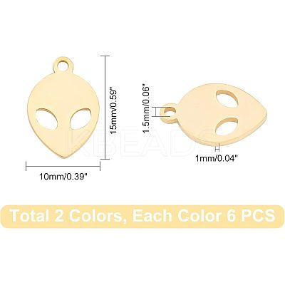 201 Stainless Steel Laser Cut Pendants STAS-UN0012-94-1