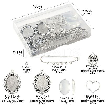 DIY Brooch Making Kits DIY-FS0009-11-1
