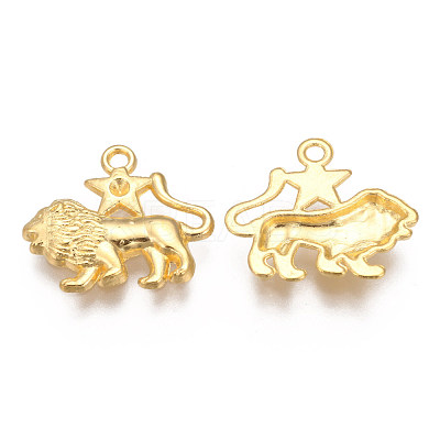 Golden Plated Alloy Pendant Rhinestone Settings PALLOY-WH0067-15G-05-1