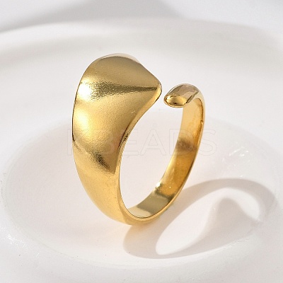 304 Stainless Steel Open Cuff Rings RJEW-R014-03G-04-1